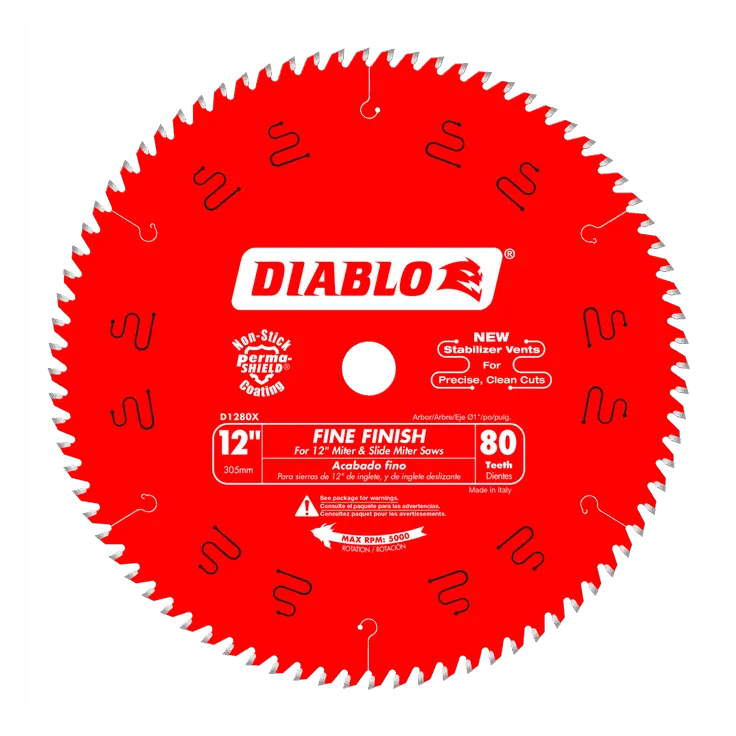 12 in x 80 Tooth Fine Finish Saw Blade