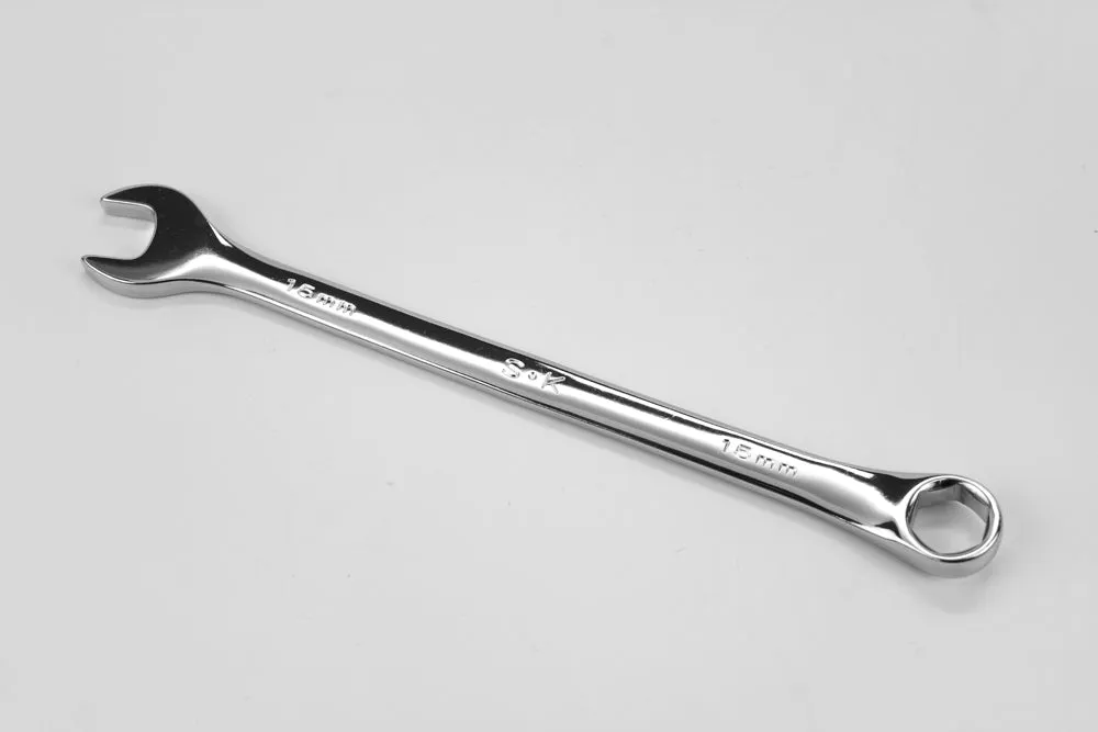 15 mm 6 Point Metric Long Combination Chrome Wrench<br>ON SALE!<br>50% of in cart!!!