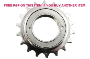 18 TEETH SILVER BMX FIXIE FREEWHEEL SPROCKET REAR COG SINGLE SPEED BIKE CASSETTE