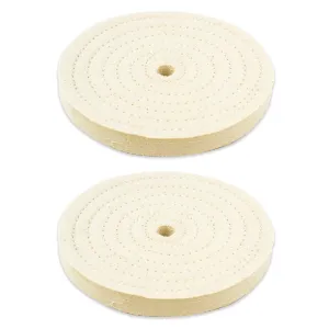 2pc - 6" x 9/16" Buffing Polishing Wheel 1/2" Arbor Buffer Polish