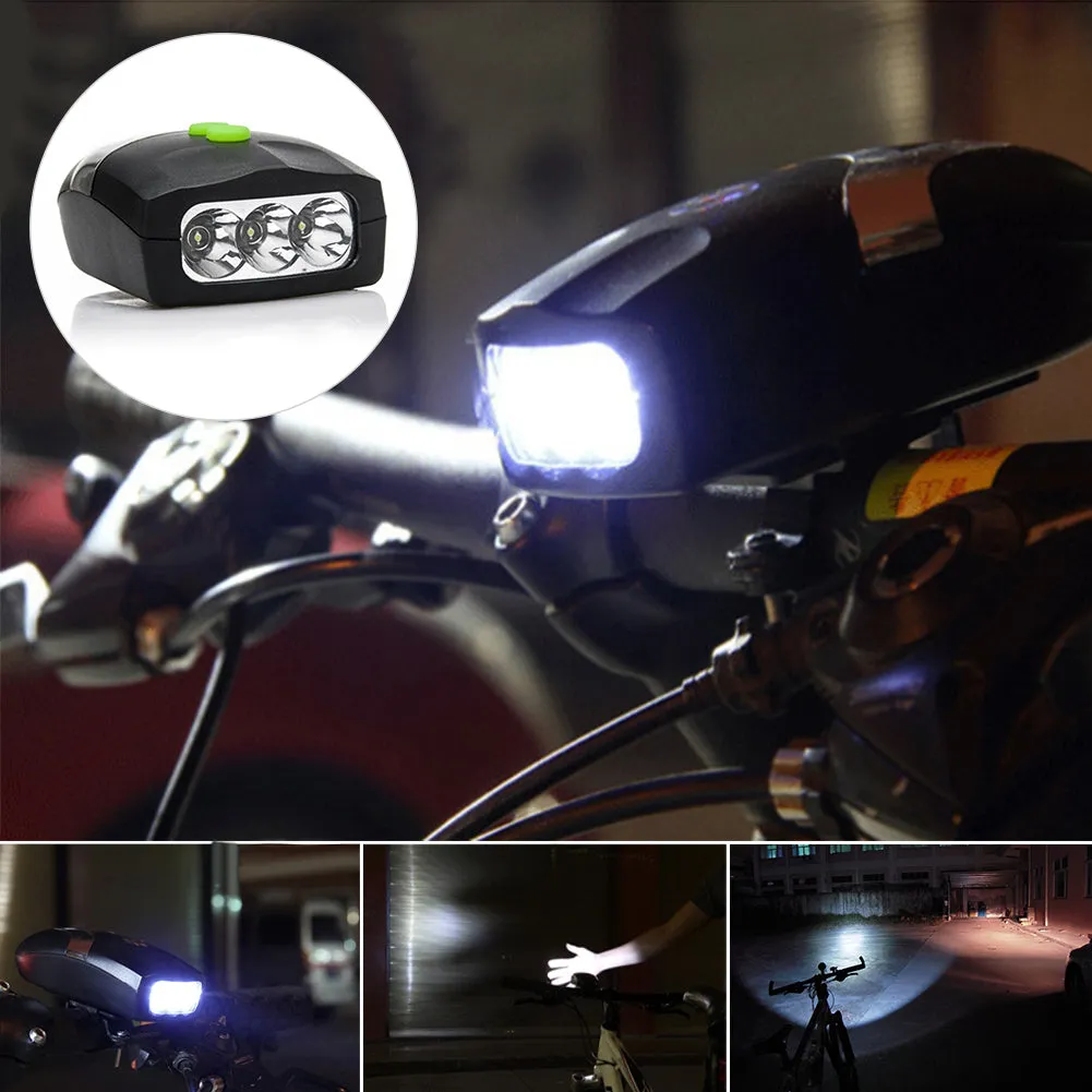 3 LED Bike Head Light