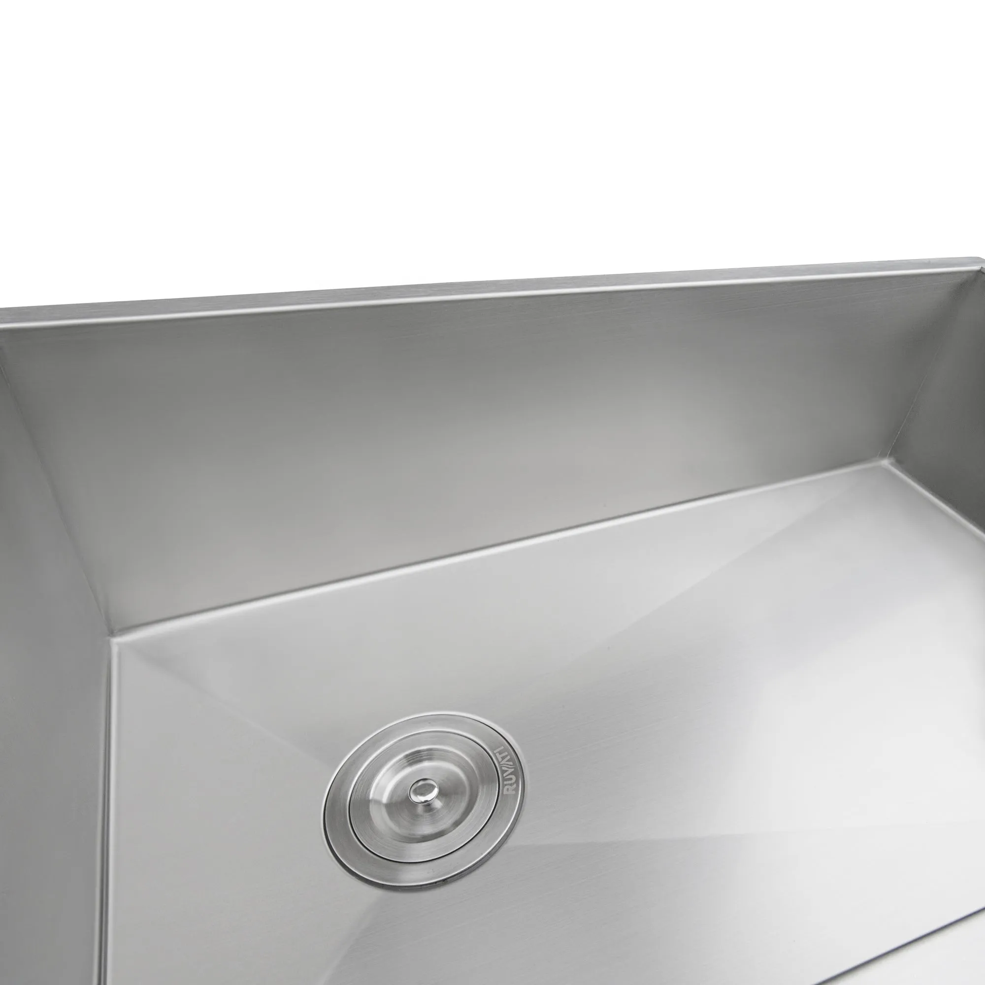 32-inch Offset Drain Sloped Bottom Undermount Single Bowl Stainless Steel- Kitchen Sink