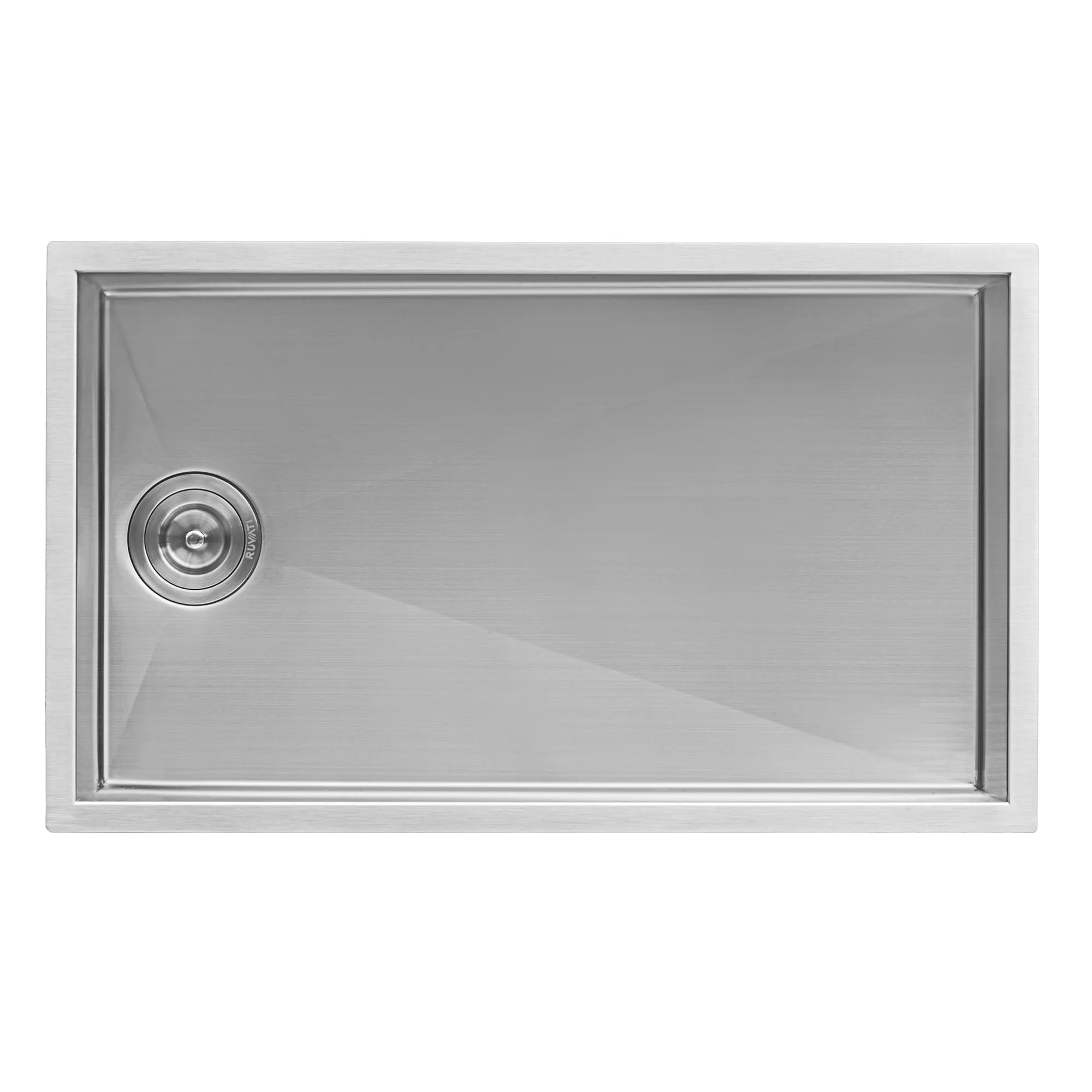 32-inch Offset Drain Sloped Bottom Undermount Single Bowl Stainless Steel- Kitchen Sink