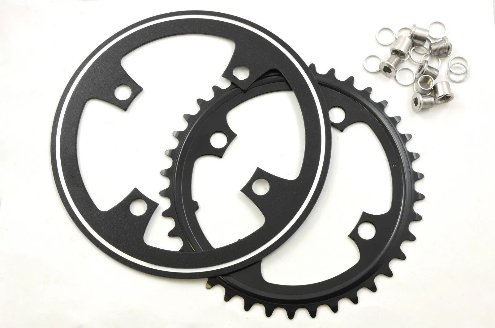 4 BOLT 38 TEETH MOUNTAIN BIKE-FIXIE 38T CHAINRING 104mm BCD   ALLOY GUARD