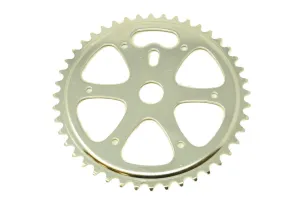 44 Teeth Chrome BMX Chainring Chainwheel To Fit OPC One Piece Crank ideal Old School BMX or Modern BMX Bike