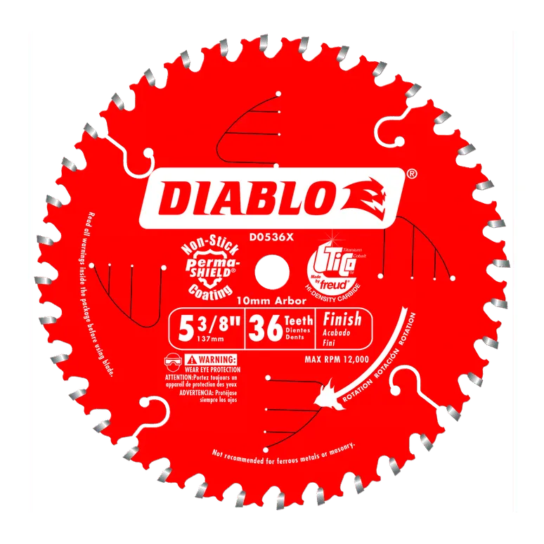 5-3/8 in x 36 Tooth Finish Trim Saw Blade