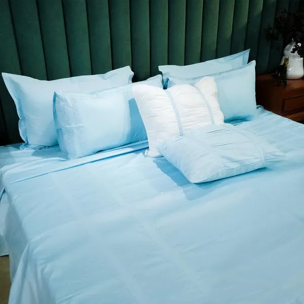 Aetherea Cotton Bedsheet | Opulent Edge | King 274.32 x 274.32 cm |400 TC