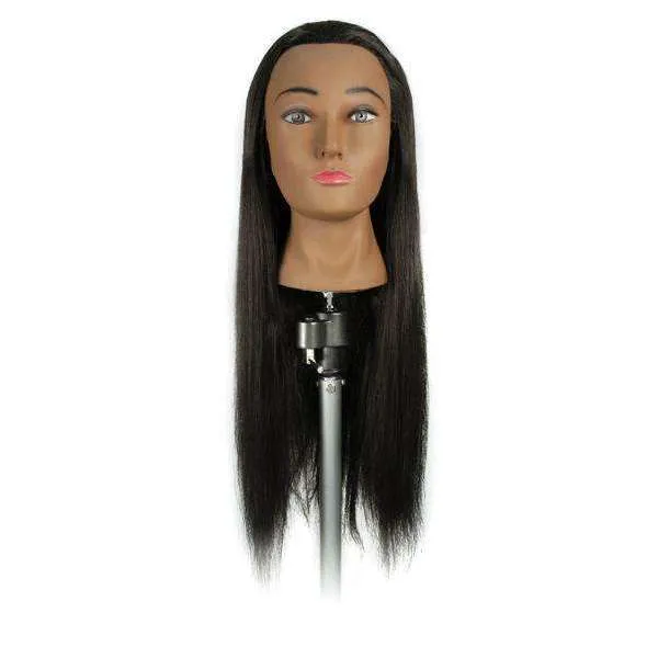 Annie Hairkins Series Mannequin Head 24In-26In Jackie Synthetic Hair