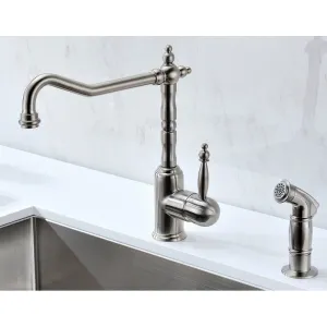 ANZZI Elysian Farmhouse 36 in. Double Bowl Kitchen Sink with Locke Faucet in Brushed Nickel