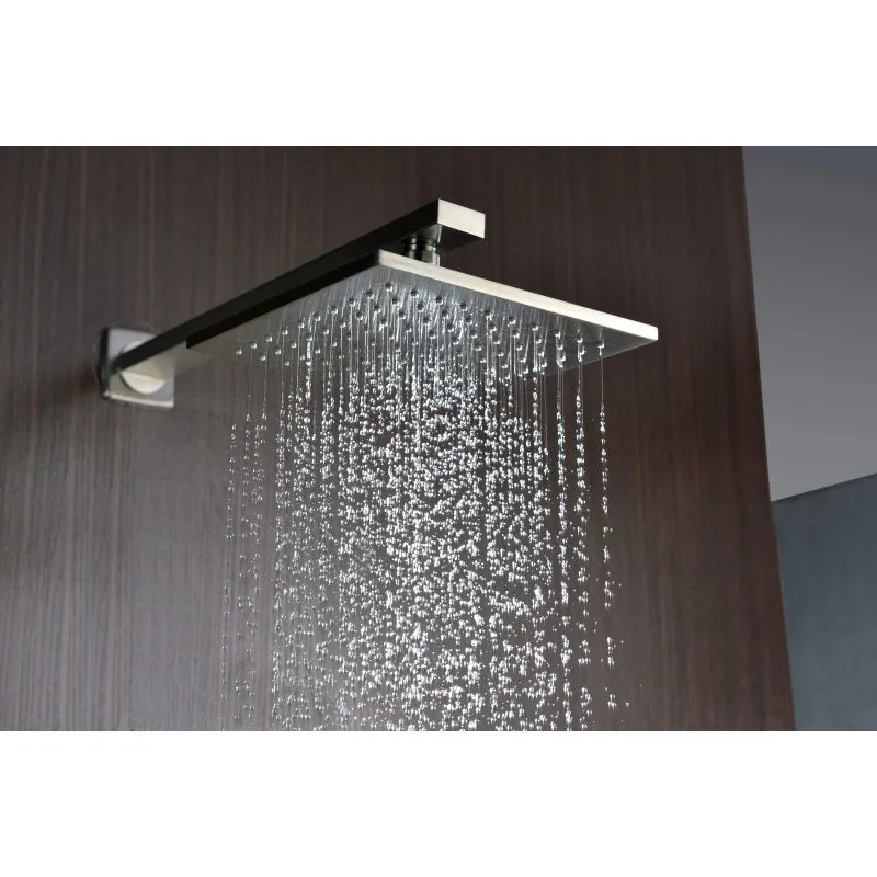 ANZZI Mezzo Series Single Handle Wall Mounted Showerhead and Bath Faucet Set in Brushed Nickel