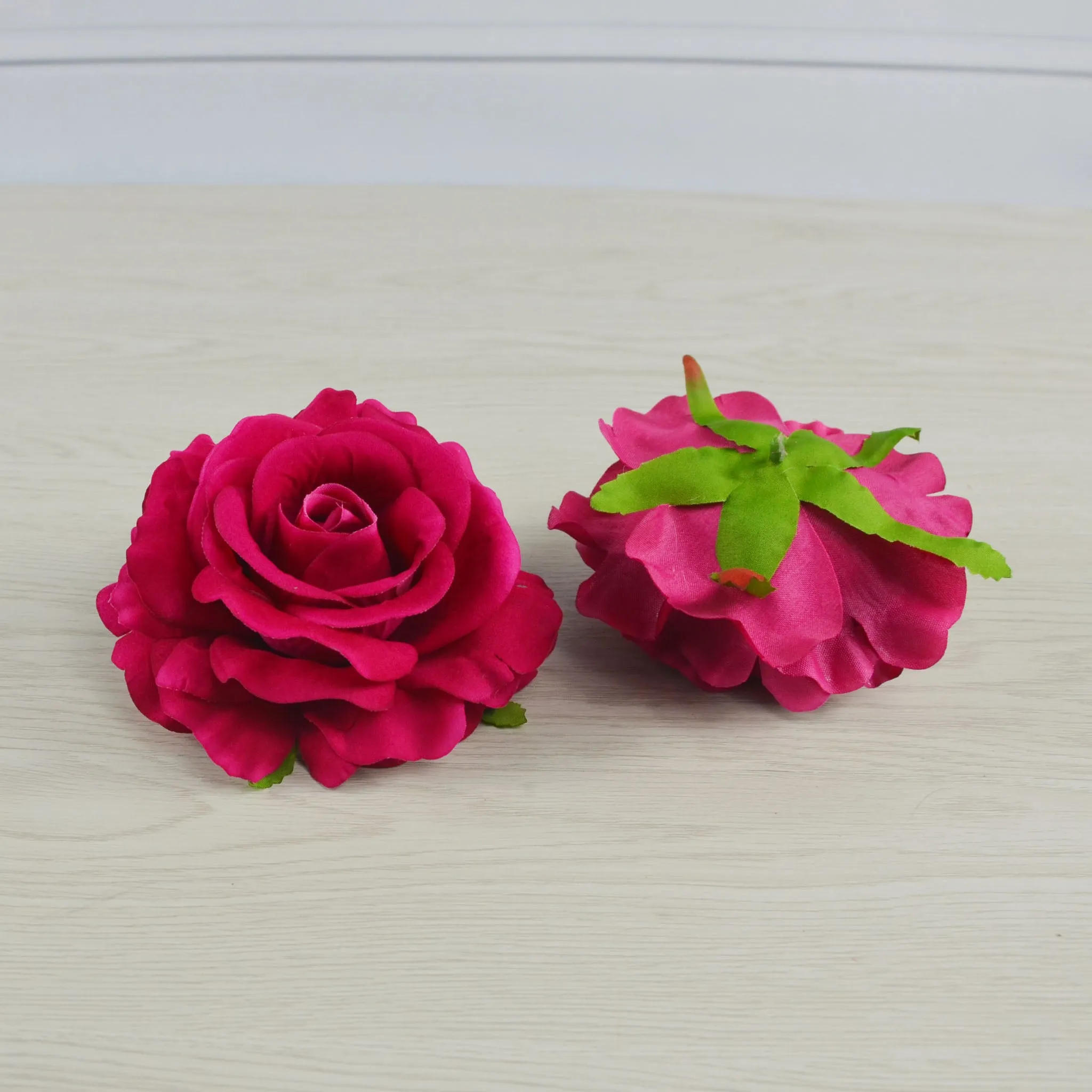 Big Rose Heads Artificial Silk Flowers