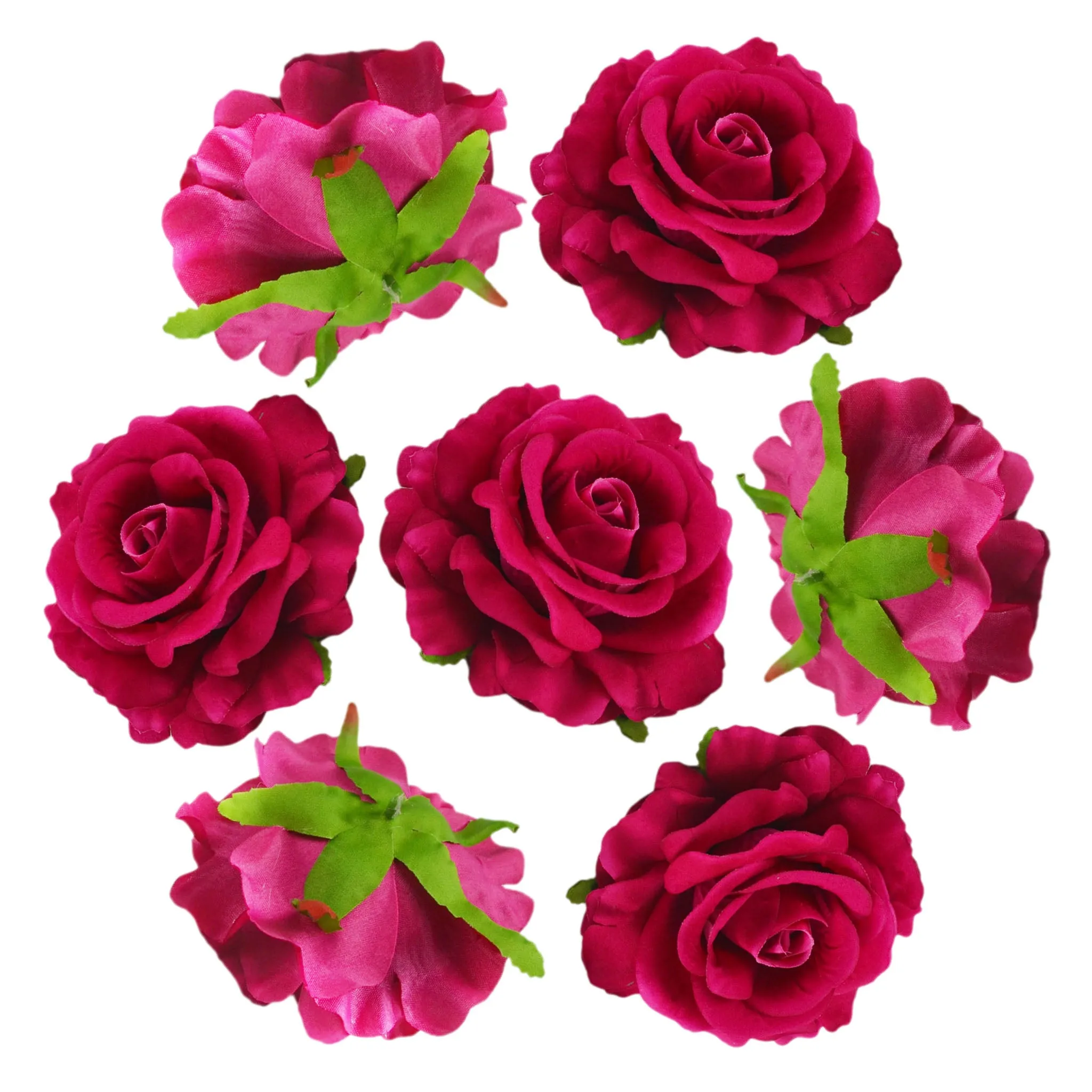 Big Rose Heads Artificial Silk Flowers