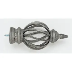 Bird Cage Finial - Antique Pewter - 011