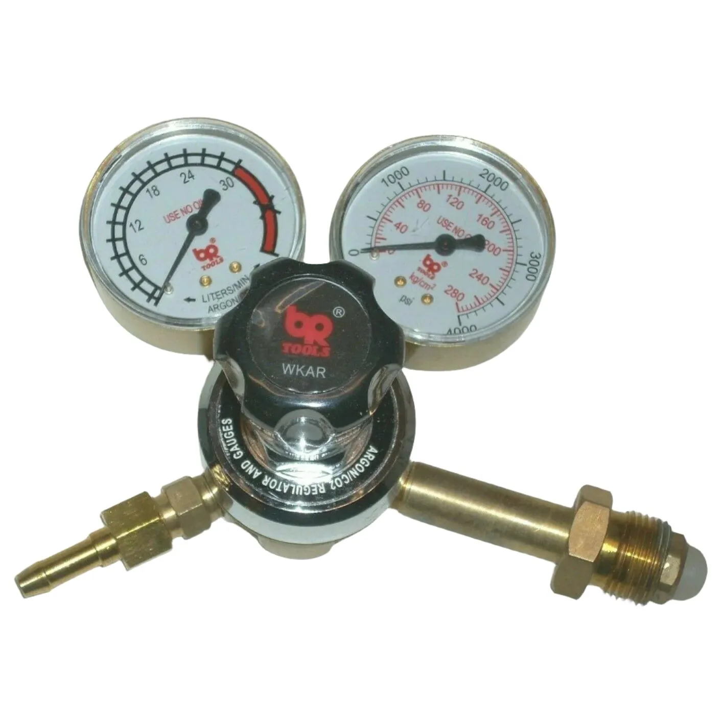 BR Tool WKAR Argon Regulator for Mig Welding Inert Gases Solid Brass CGA 580