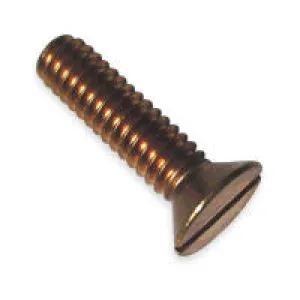 Bronze Machine Screw - Flat Head, Slotted