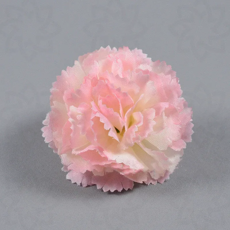 Bulk Carnations Heads Artificial Flowers for Cake Decoration DIY Wholesale