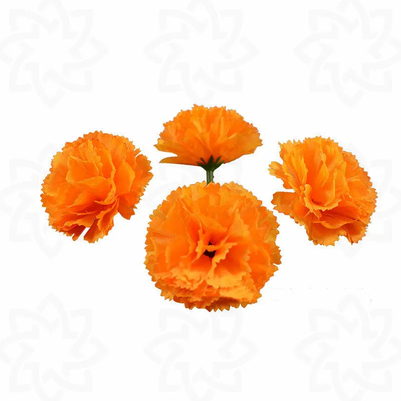 Bulk Carnations Heads Artificial Flowers for Cake Decoration DIY Wholesale