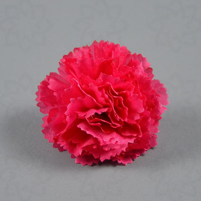 Bulk Carnations Heads Artificial Flowers for Cake Decoration DIY Wholesale