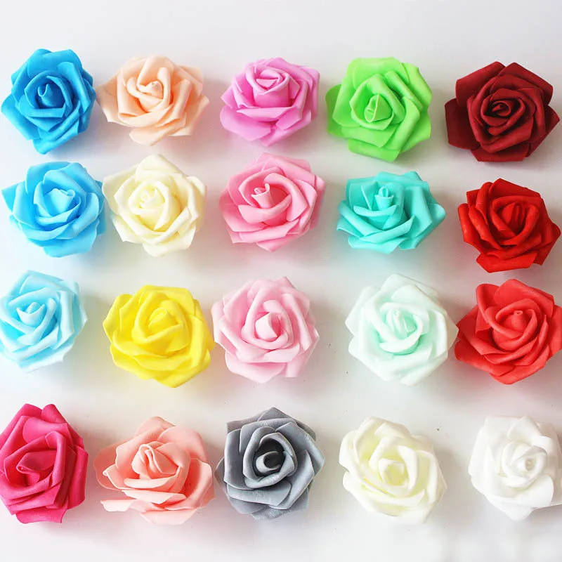 Bulk Fake Flowers PE Foam Roses Heads