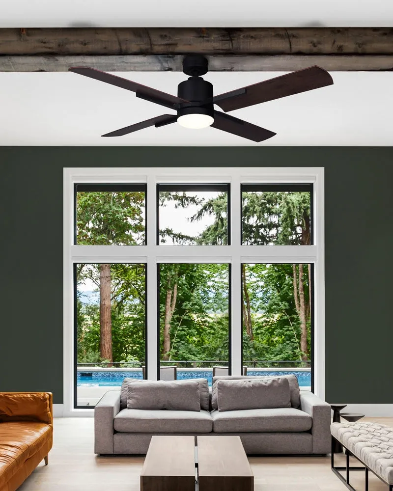 Canarm CF52LOX4BK Loxley 52” LED Ceiling Fan in Weathered Chestnut