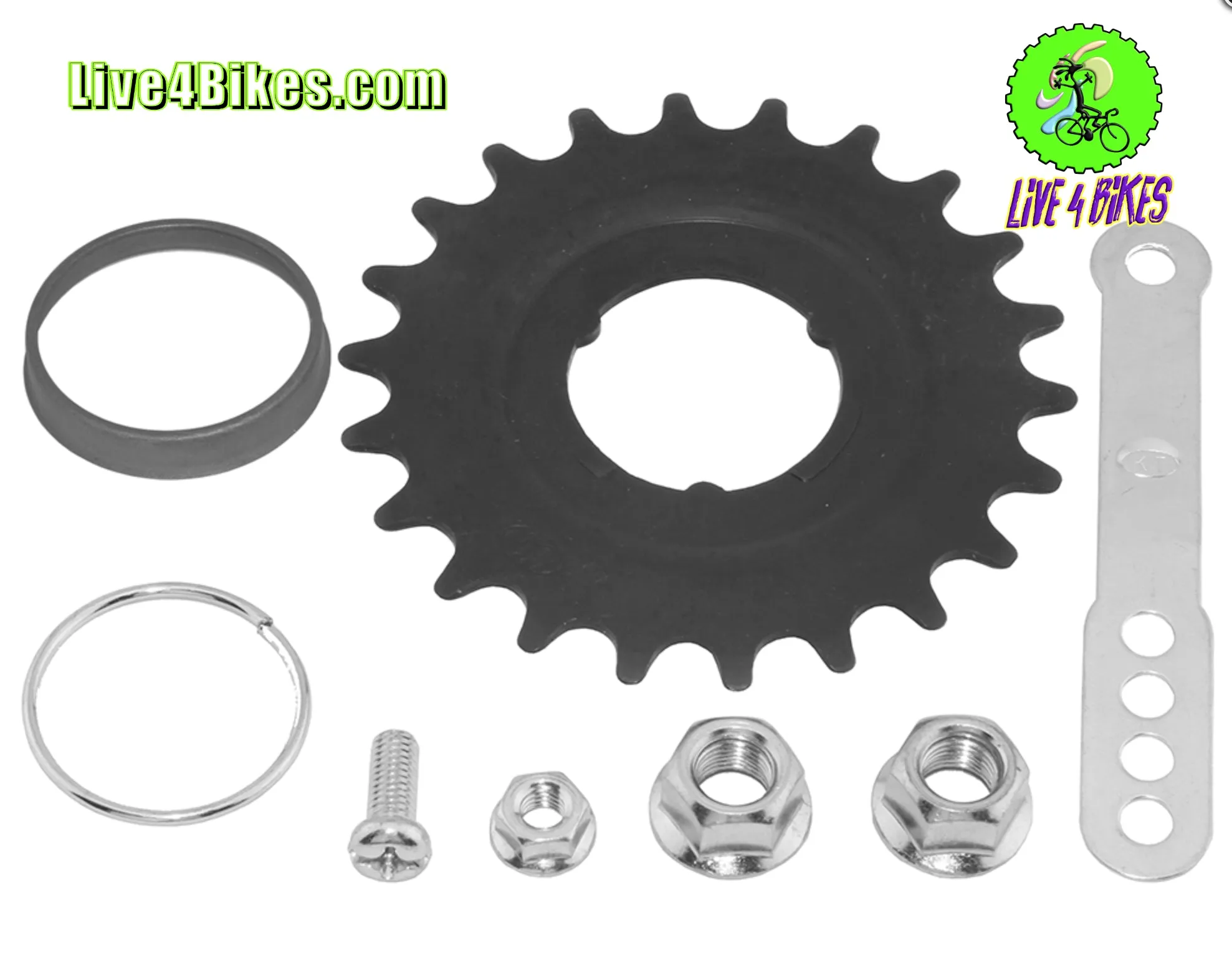 Coaster Brake Wheel Cog Replacement Kit Set , Nuts Brake Arm O Ring