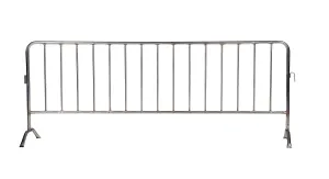 Crowd Control Interlocking Barricades - Stainless Steel Type Finish