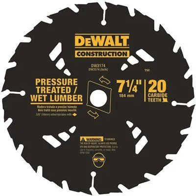 Dewalt 7-1/4-In. 24-Tooth Carbide-Tipped Framing Saw Blades