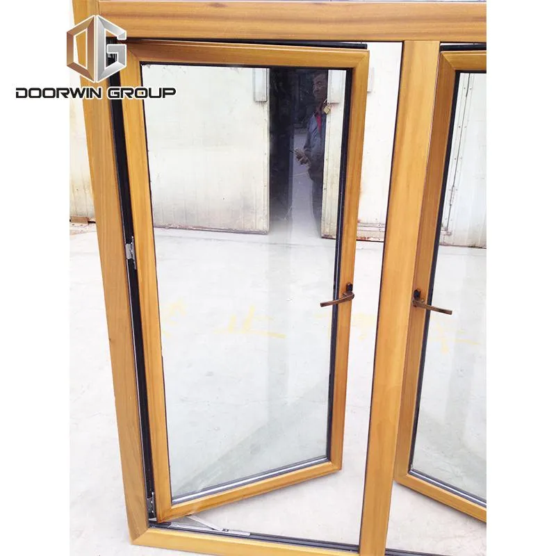 DOORWIN 2021TEAK wood French CASEMENT window without any finger joints