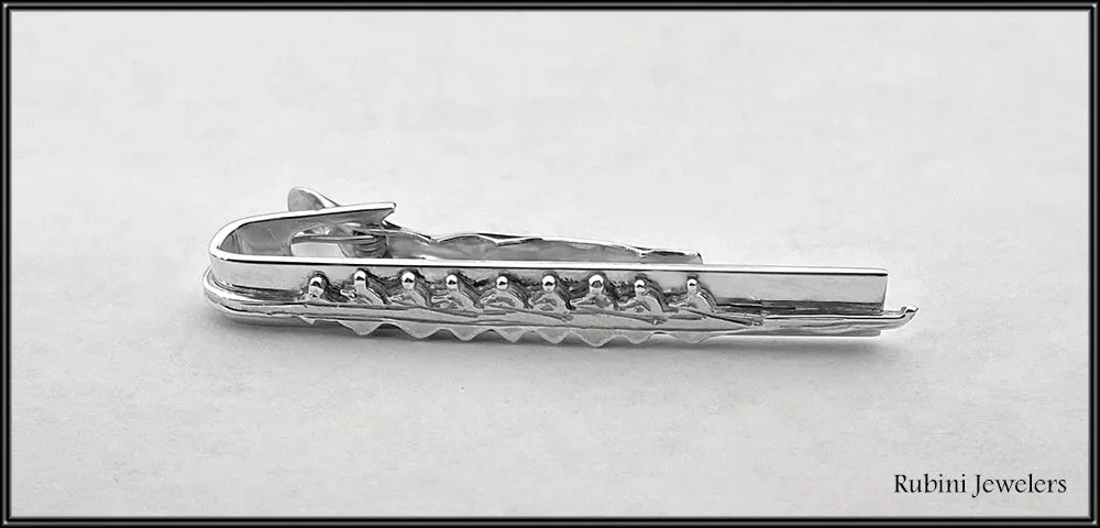 Eight Oar Rowing Boat Tie Bar