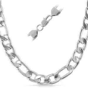 Figaro Stainless Steel Chain Necklace  12MM (24")