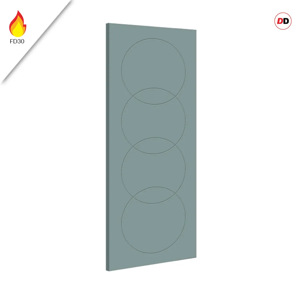 Fire Line V011-FD  Fire Rated Interior Door - Premium Primed - Six Colour Options