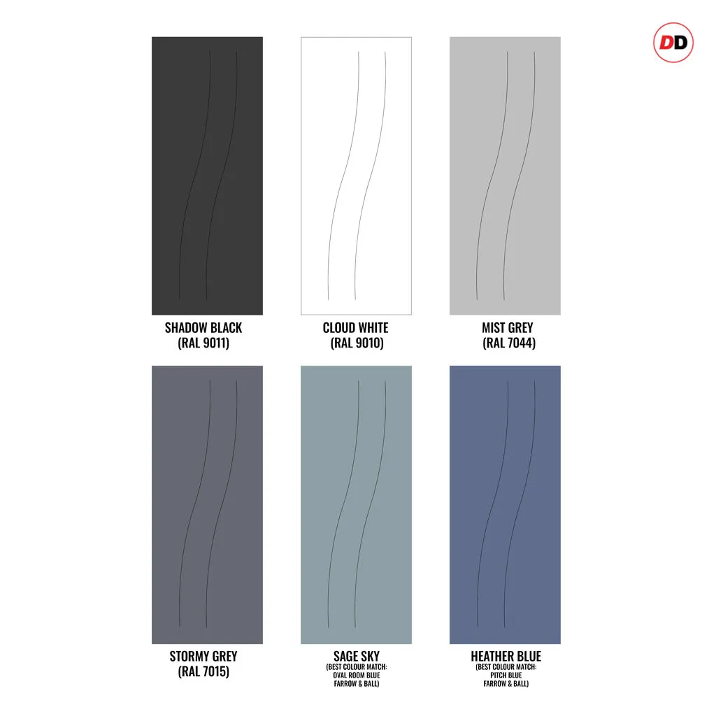 Fire Line V076-FD Fire Rated Interior Door - Premium Primed - Six Colour Options