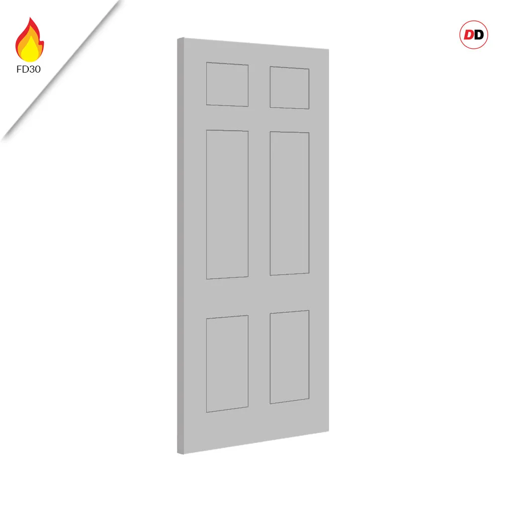 Fire Line V079-FD Fire Rated Interior Door - Premium Primed - Six Colour Options