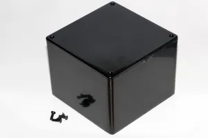 General Purpose Black Chassis Box, 4.7" x 4.7" x 3.5"