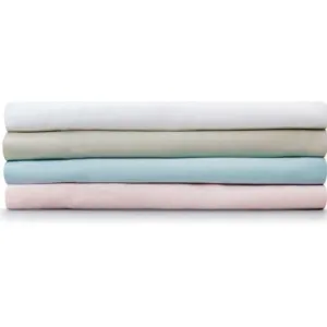 Giggle Baby - 2 Pack Organic large pram/Crib sheets To fit mattress: up to 95cm x 40cm. White.