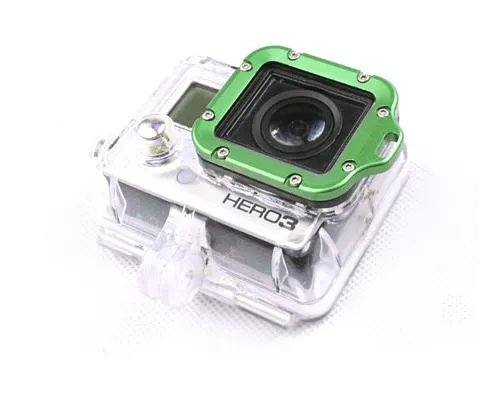 GoPro Aluminum LANYARD RING Mount for Hero 3 Black Edition - Green