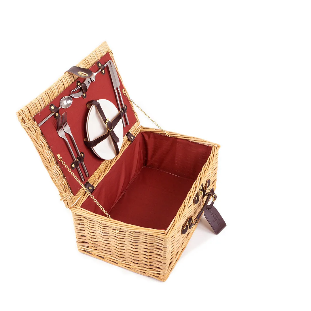 Greenfield Collection Buckingham Willow Picnic Hamper for Two People