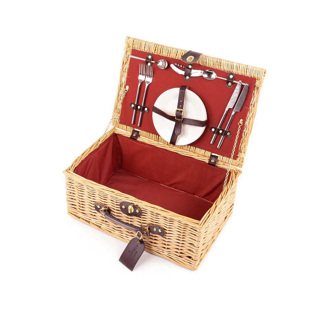 Greenfield Collection Buckingham Willow Picnic Hamper for Two People