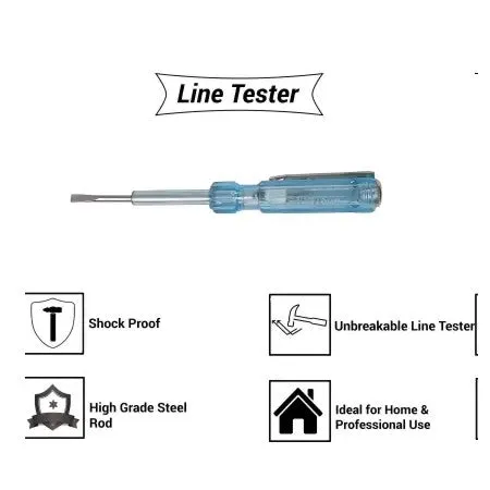 Hand Tool Kit - Plier, Claw Hammer, 2in1 Screwdriver, Wire Cutter, Measuring Tape, Line Tester, Electrical Tape, Paper Cutter