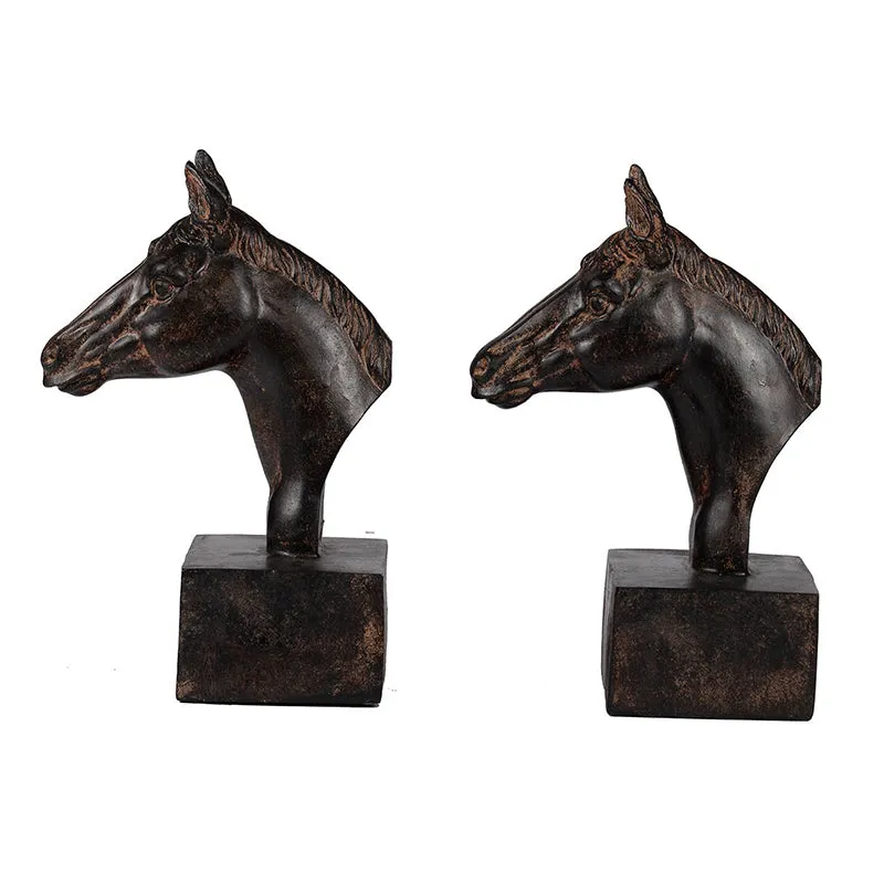 Horse Head Bookends