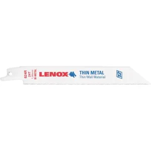 Lenox 6 In. 24 TPI Thin Metal Reciprocating Saw Blade