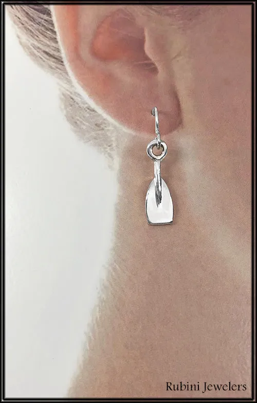 Lovely Rowing Tulips Dangle Earrings Made by Rubini Jewelers.