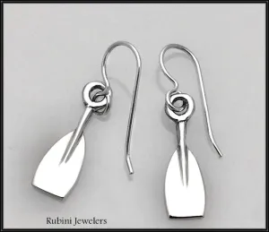 Lovely Rowing Tulips Dangle Earrings Made by Rubini Jewelers.