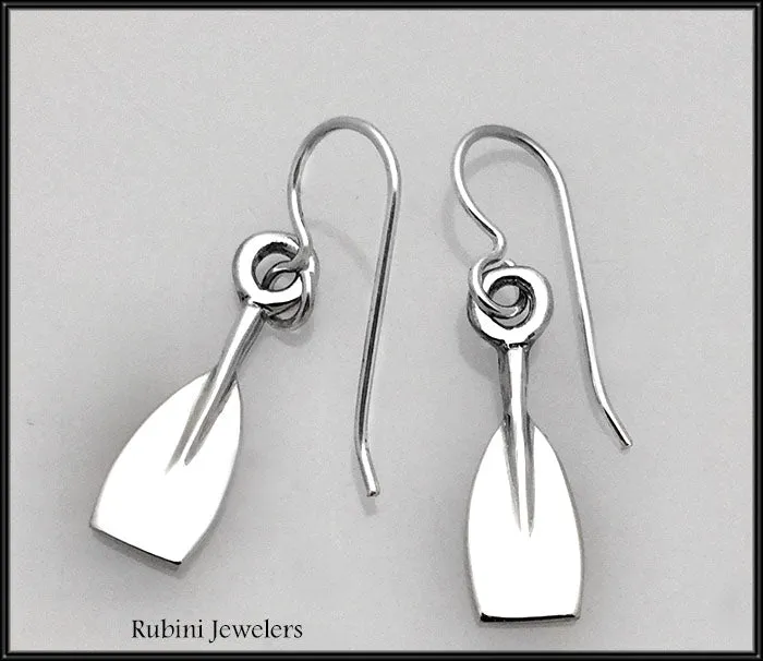 Lovely Rowing Tulips Dangle Earrings Made by Rubini Jewelers.