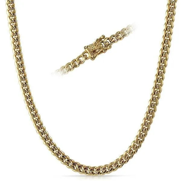 Miami Cuban Chain Yellow Gold or White Gold