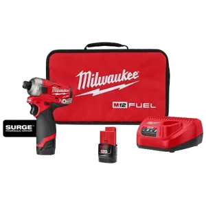 Milwaukee 2551-22 M12 FUEL™ SURGE™ 1/4" Hex Hydraulic Driver Kit