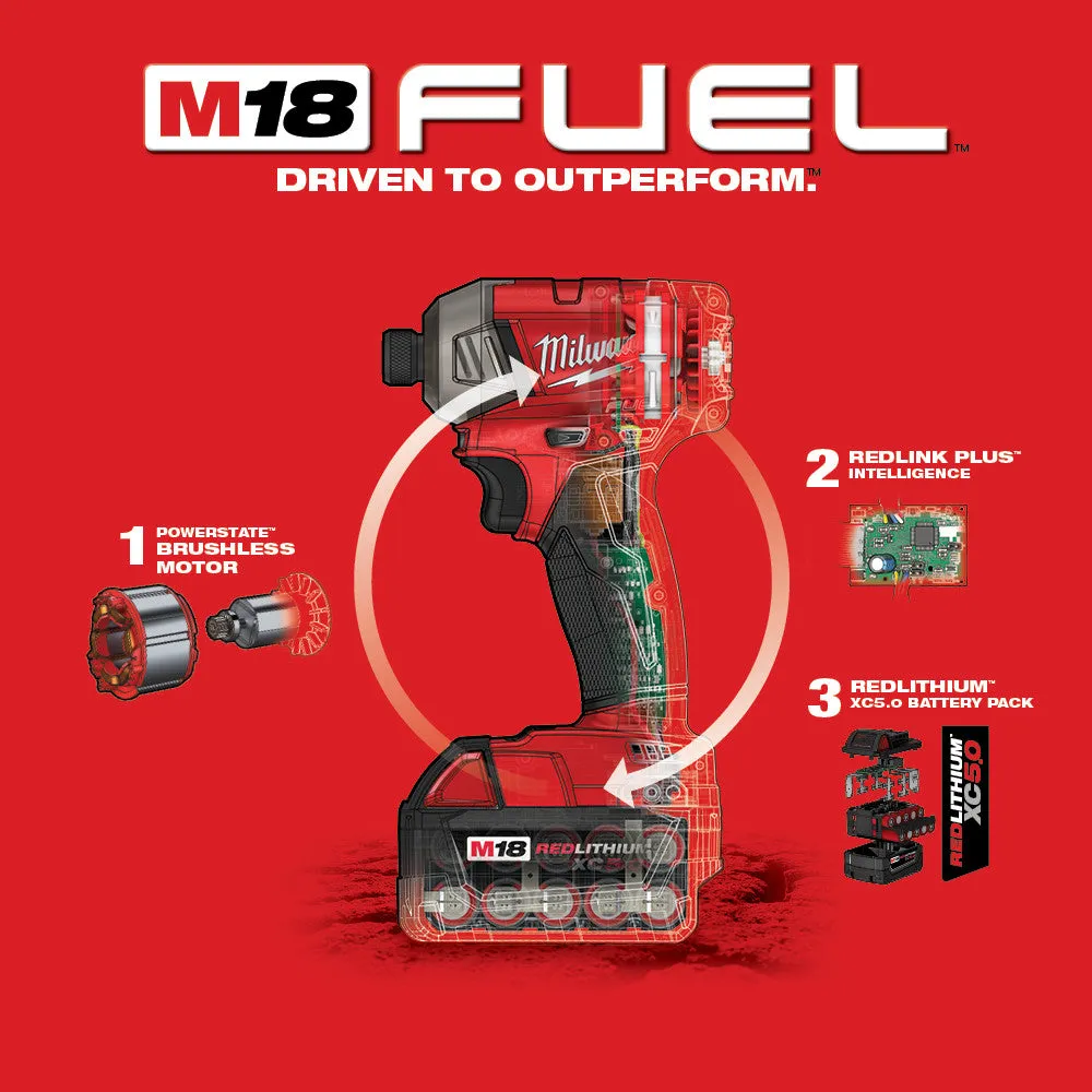 Milwaukee 2760-22 M18 FUEL™ SURGE™ 1/4 in. Hex Hydraulic Driver Kit