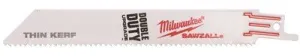 Milwaukee Sawzall Blade 12 Inch  Long With 1/2 Inch  Universal Shank 8/12 Tpi 5 Per Pack