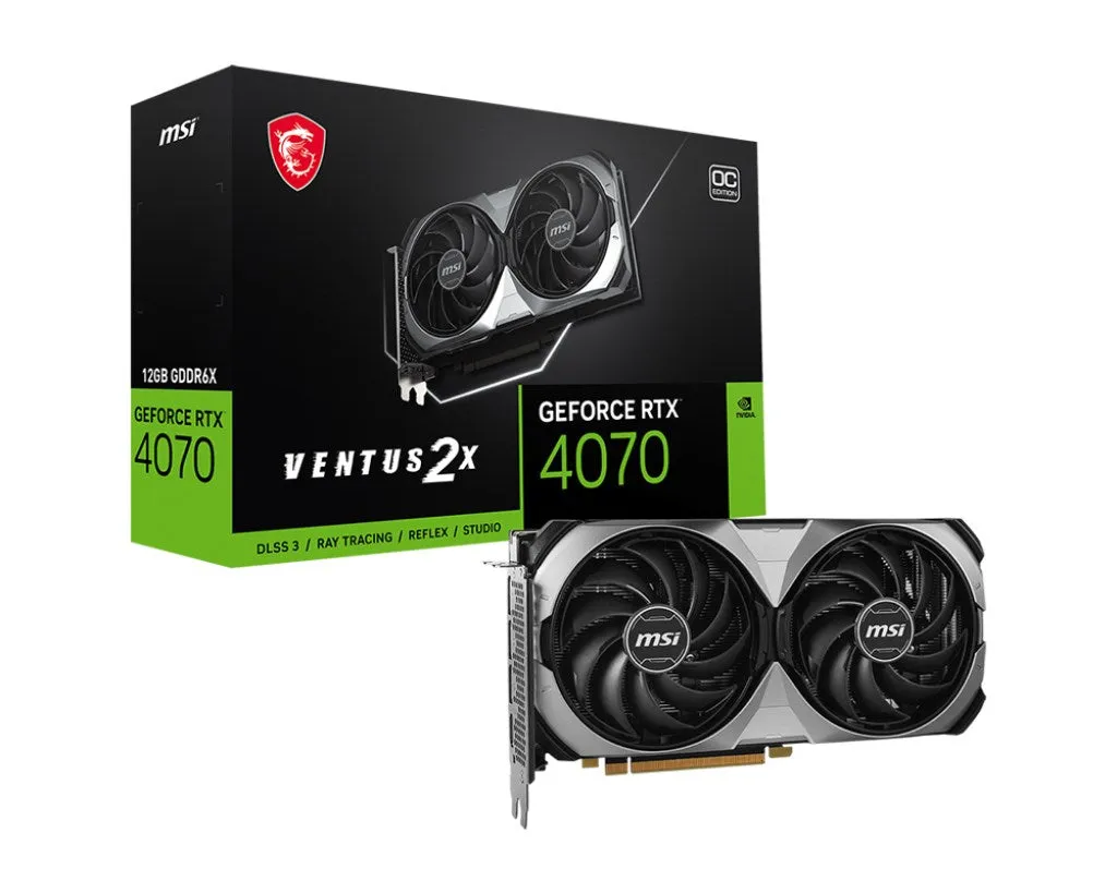 Msi Ventus Geforce Rtx 4070 2X E 12G Oc Nvidia 12 Gb Gddr6x