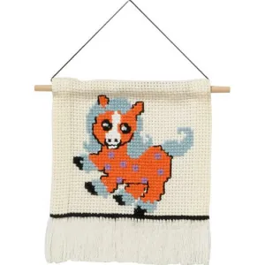 My First Kit - Orange Pony Cross Stitch Kit